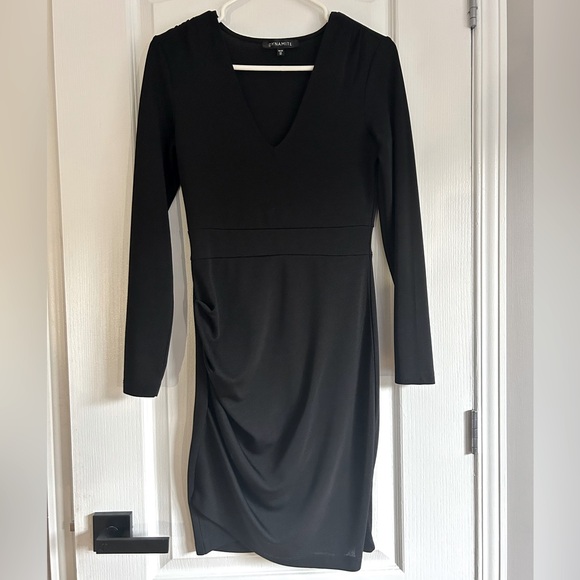 🔸ADD ON 5$ | Dynamite | Mini long sleeves black dress - Picture 1 of 5